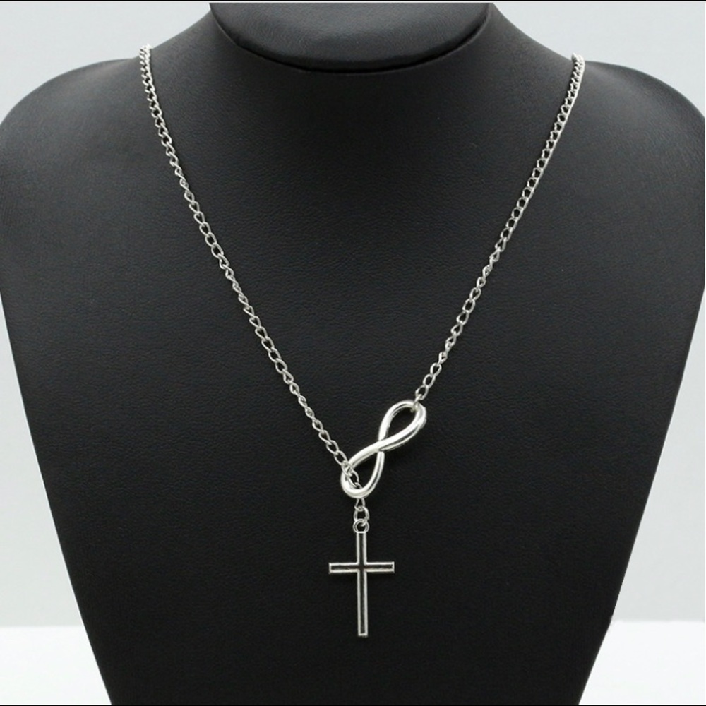 Dainty Christ Infinity Necklace